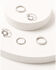 Image #1 - Shyanne Women's Horse Bit Star Ring Set - 5 Piece, Silver, hi-res