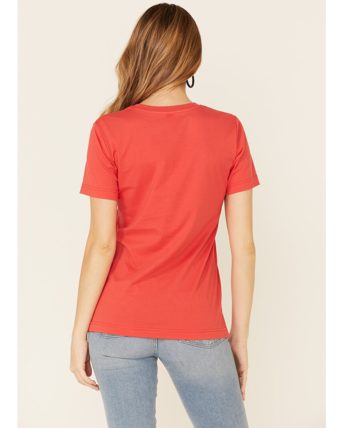 Image #4 - Wrangler Women's Bronco Logo Graphic Tee, Red, hi-res