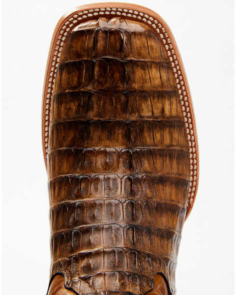 Image #6 - Cody James Men's Exotic Caiman Tail Skin Western Boots - Broad Square Toe, Brown, hi-res
