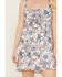 Image #3 - Wild Moss Women's Ruffle Trim Floral Print Dress, Ivory, hi-res
