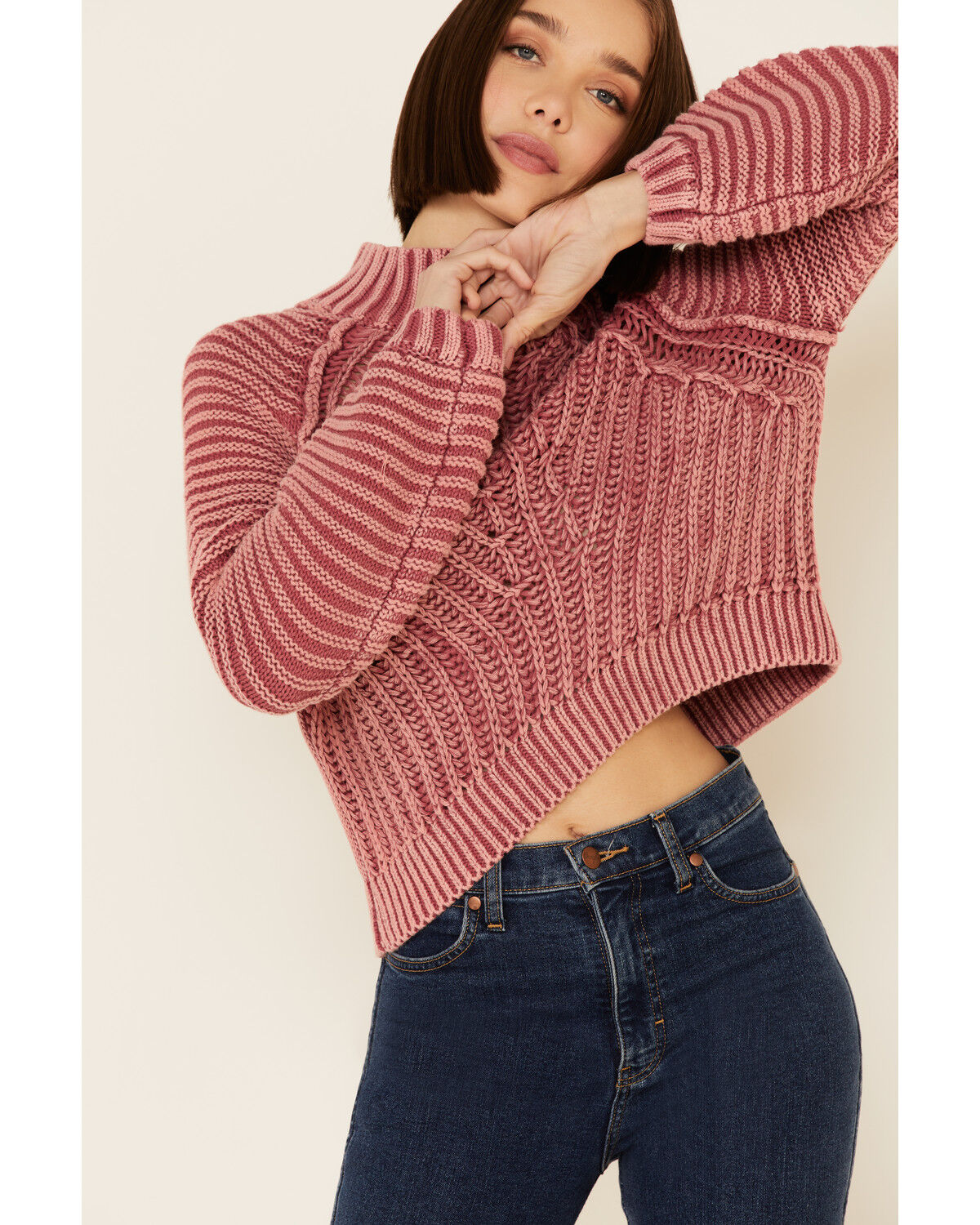 Image #1 - Free People Women's Eyelet Sweetheart Sweater , , hi-res