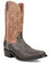 Image #1 - Dan Post Men's Exotic Ostrich Western Boots - Square Toe, Grey, hi-res