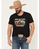 Image #1 - Cinch Men's Country Cowboy Short Sleeve Graphic T-Shirt, Black, hi-res
