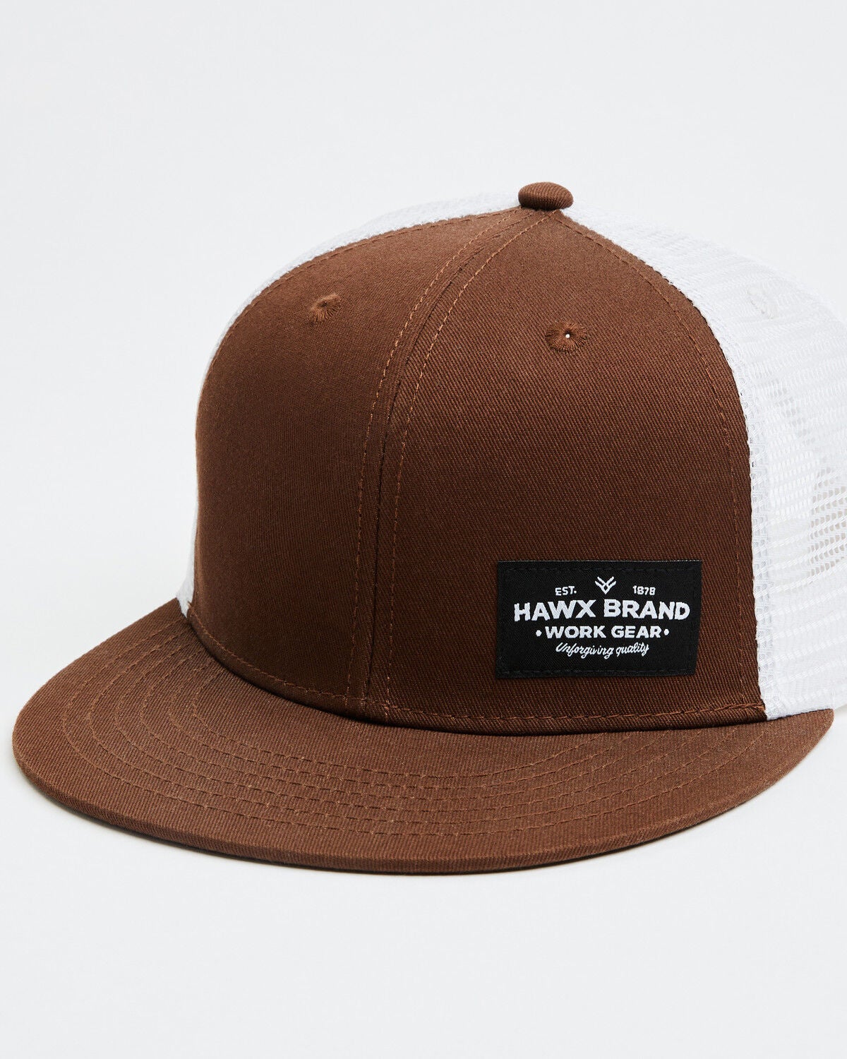 Hawx Men's Corner Patch Ball Cap, Brown, hi-res