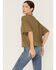 Wrangler Retro Women's Rope Logo Oversized Cropped Graphic Tee, Olive, hi-res