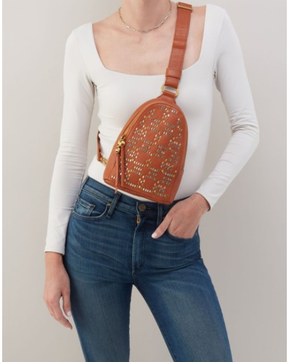 Image #5 - Hobo Women's Fern Sling Crossbody Bag, Brown, hi-res