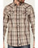Image #3 - Moonshine Spirit Men's Load Plaid Print Long Sleeve Snap Western Shirt, Tan, hi-res