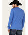 Wrangler Men's Eagle Shield Logo Graphic Long Sleeve T-Shirt , Blue, hi-res