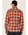 Carhartt Men's Plaid Print Rugged Flex Relaxed Lightweight Long Sleeve Snap Western Flannel Shirt , Red, hi-res
