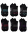 Image #1 - Timberland PRO Women's Contrast Logo No-Show Socks - 6 Piece, Black, hi-res