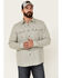Pendleton Men's Natural Scout Long Sleeve Button Down Western Shirt , Natural, hi-res
