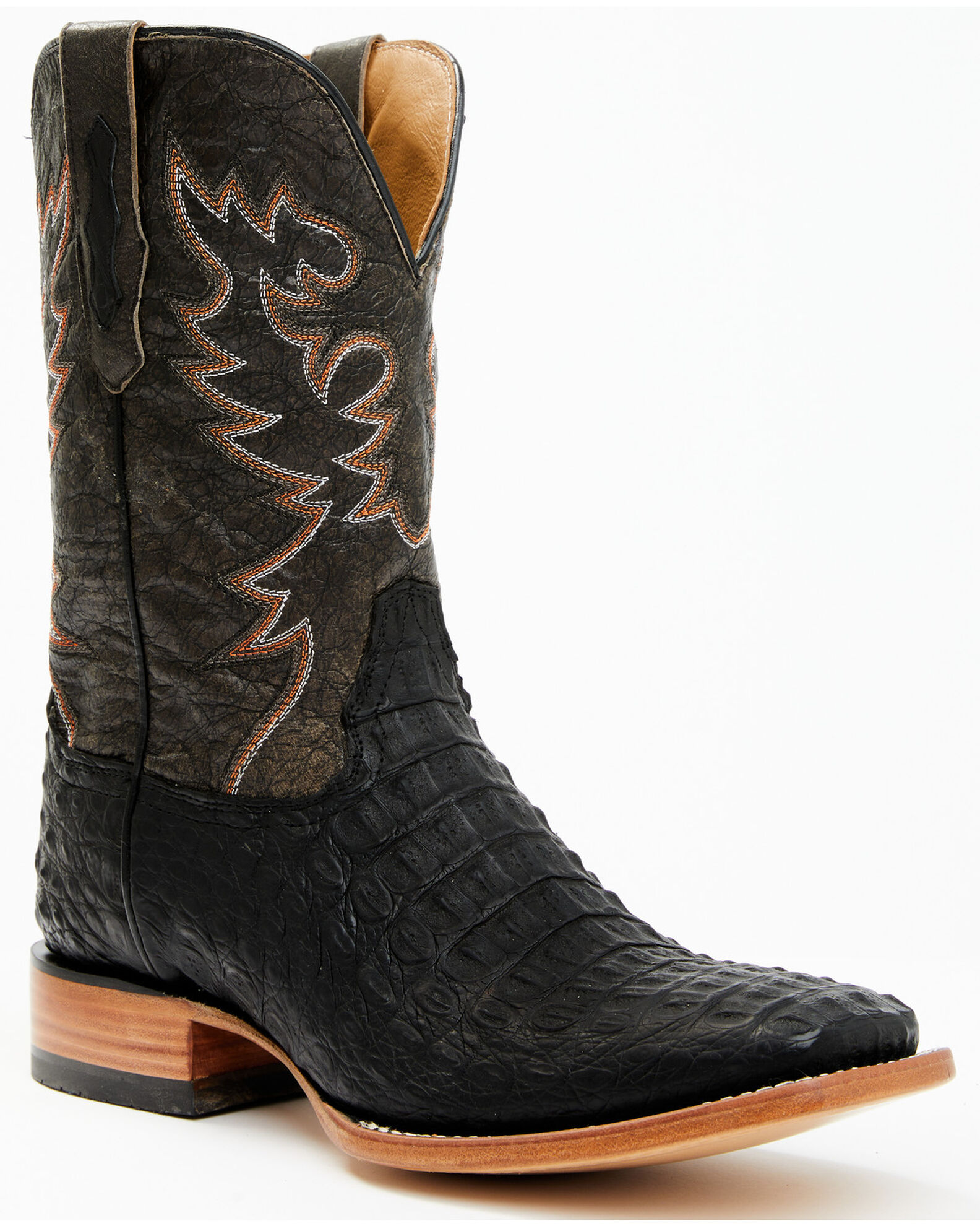 El dorado men's caiman square toe western boots sale