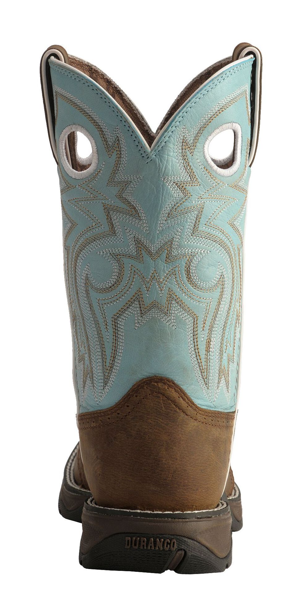 Image #8 - Durango Women's Saddle Western Boots - Broad Square Toe, Bay Apache, hi-res
