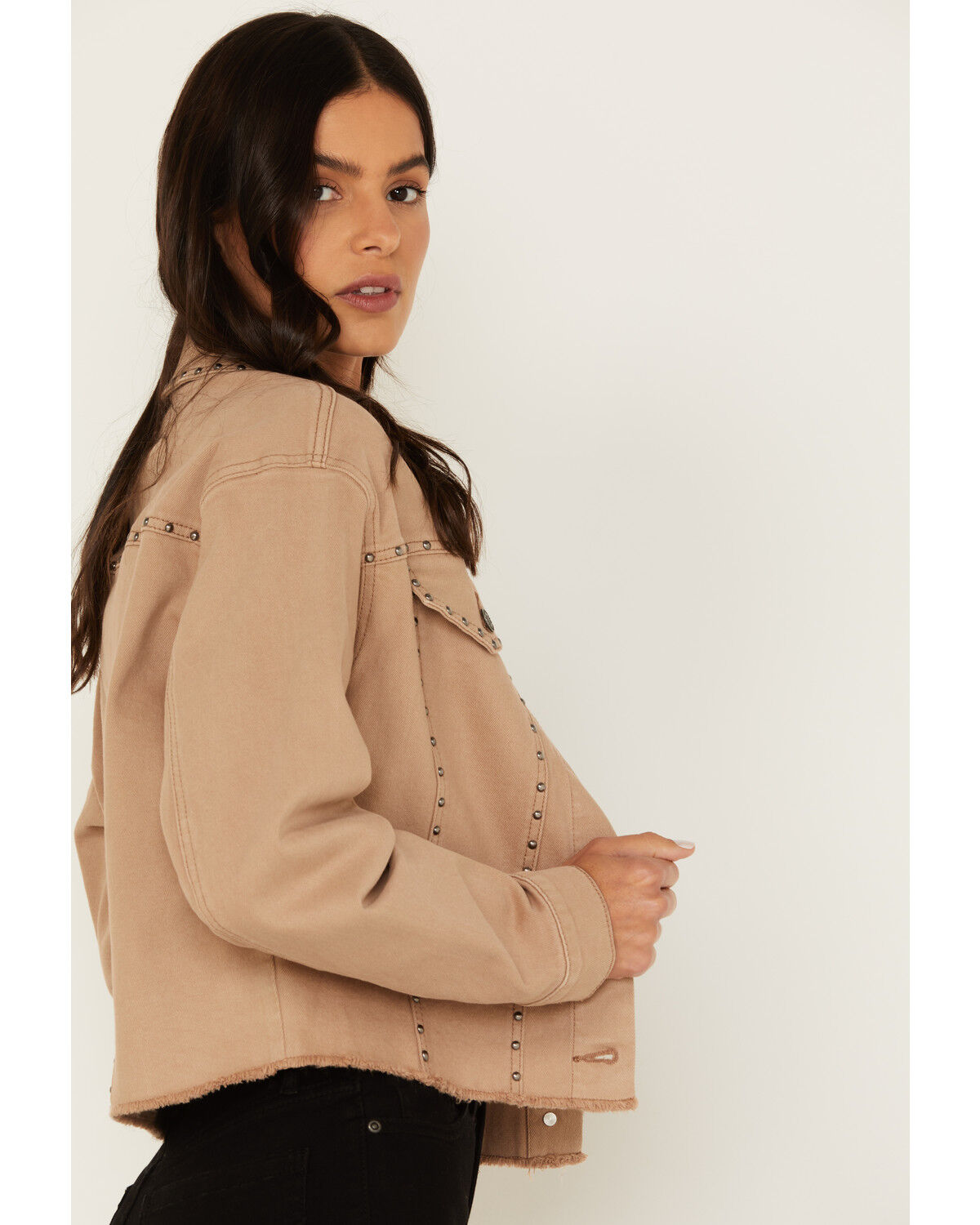 Image #2 - Idyllwind Women's Studded Cropped Jacket, Tan, hi-res