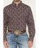 Image #3 - Ariat Men's Wallace Paisley Print Long Sleeve Button-Down Western Shirt, Navy, hi-res