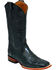 Image #1 - Ferrini Men's Genuine Alligator Belly Western Boots - Broad Square Toe, Black, hi-res