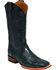 Image #1 - Ferrini Men's Genuine Alligator Belly Western Boots - Broad Square Toe , Black, hi-res