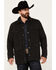 Moonshine Spirit Men's Chain Link Snap Western Jacket , Black, hi-res