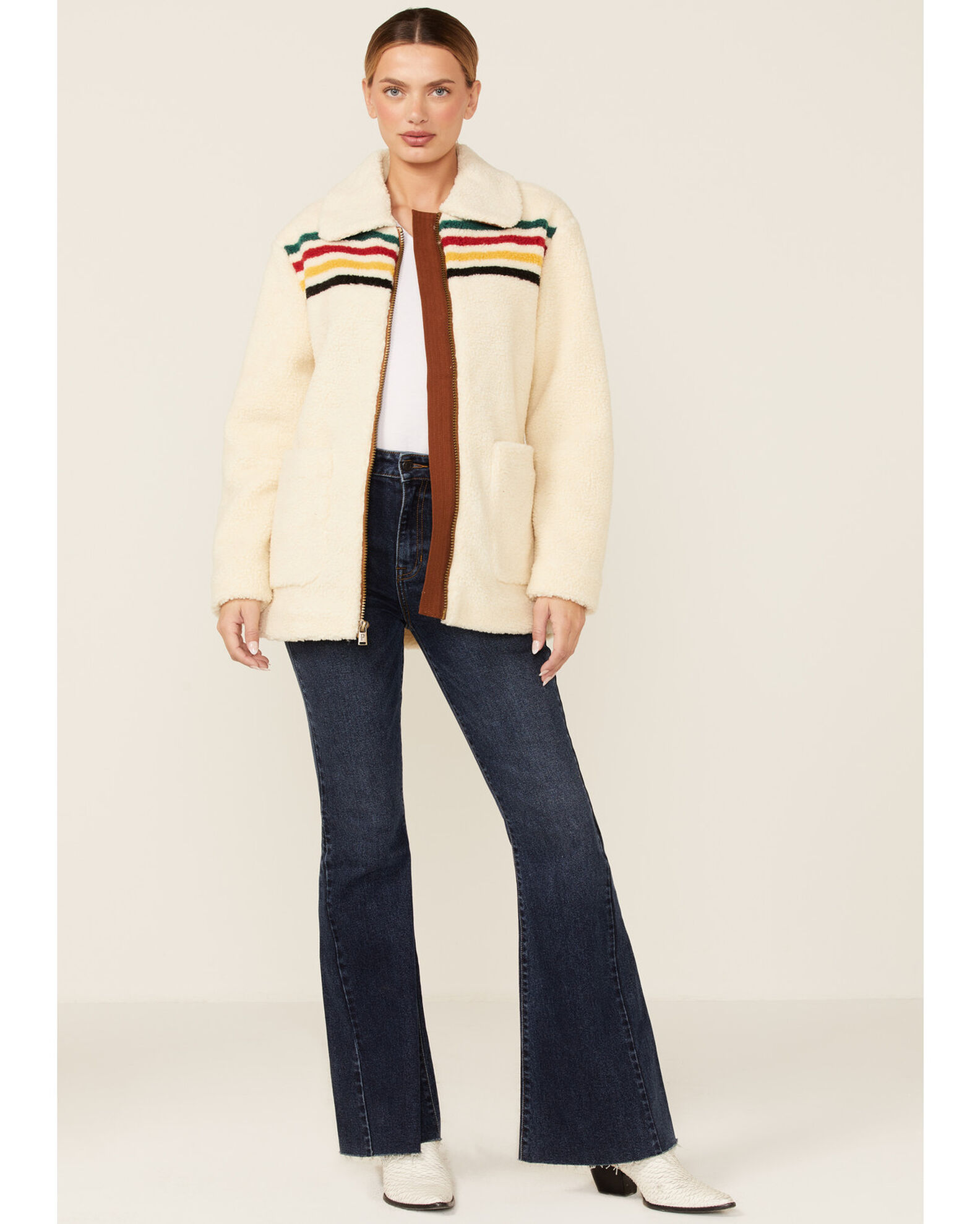 Glacier sunset water resistant fleece coat pendleton hot sale