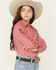 Image #2 - Ariat Girls' Team Kirby Long Sleeve Button-Down Stretch Western Shirt, Pink, hi-res
