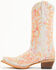 Image #4 - Corral Girls' Neon Blacklight Western Boots - Snip Toe , White, hi-res