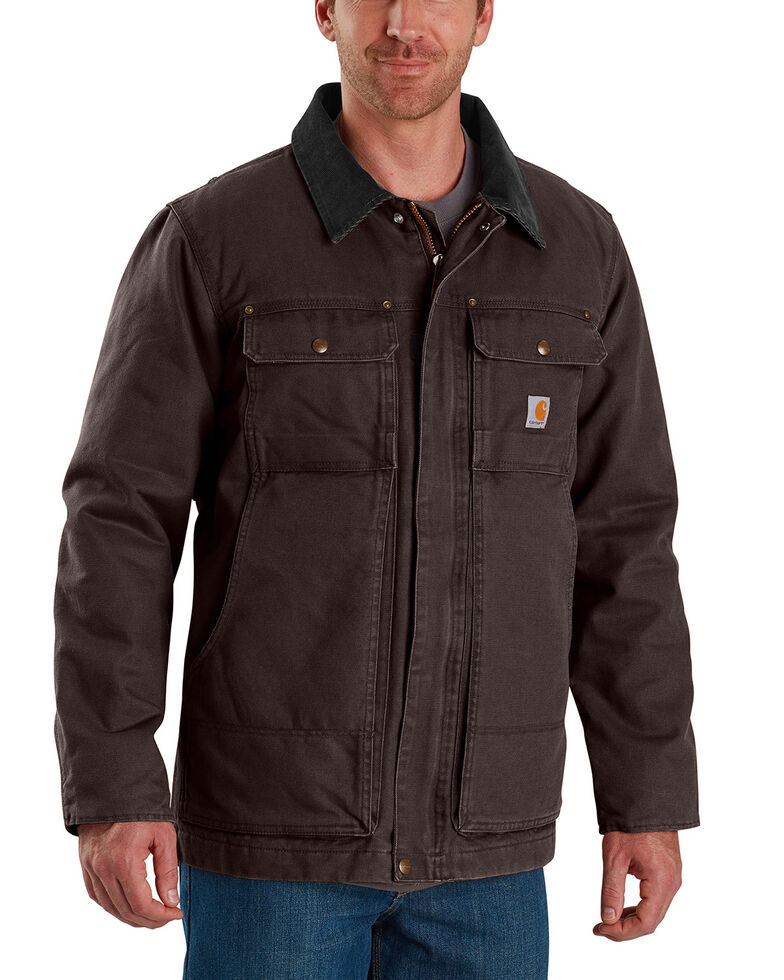Carhartt Men's Full Swing Traditional Coat - Big & Tall , Dark Brown, hi-res