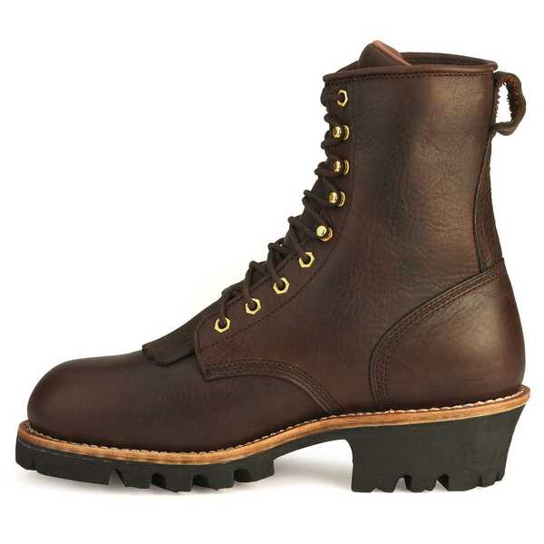 Image #16 - Chippewa Men's Waterproof Insulated 8" Logger Boots - Steel Toe, Briar, hi-res