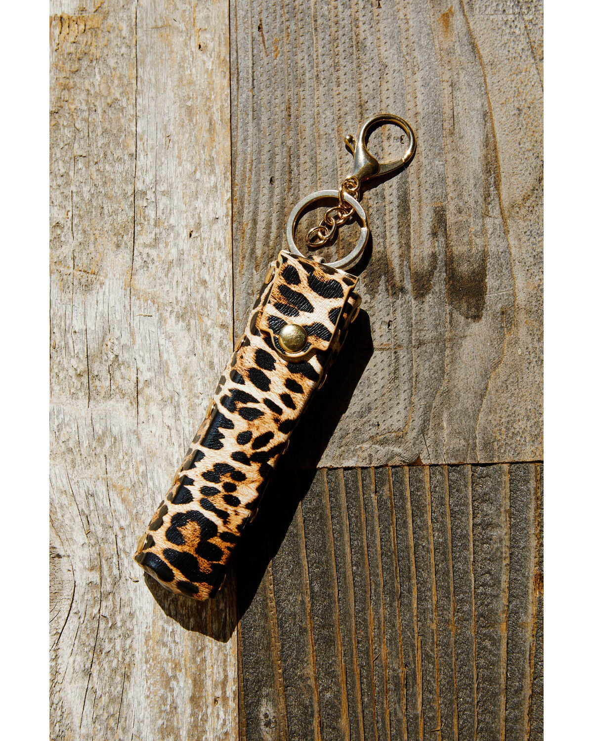 Image #2 - Shyanne Leopard Print Lipstick Case Bag Charm, Leopard, hi-res