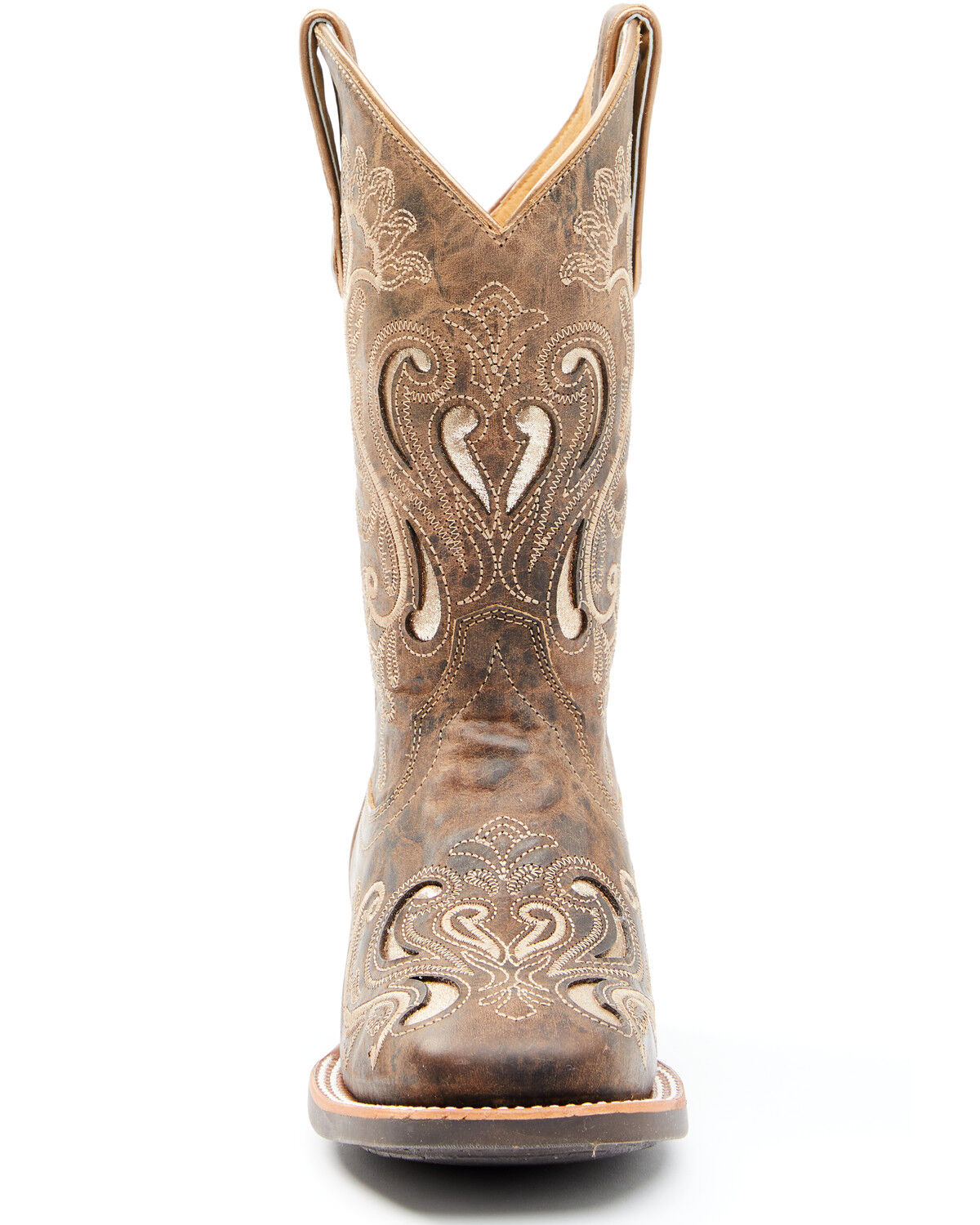 Image #4 - RANK 45® Women's Melody Western Performance Boots - Broad Square Toe, Tan, hi-res