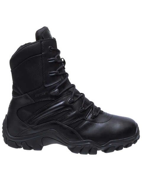 Image #2 - Bates Men's Delta-8 Side Zip Work Boots - Soft Toe, Black, hi-res