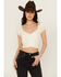 Image #1 - Beyond The Radar Women's Print Balloon Sleeve Blouse, Ivory, hi-res