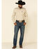 Wrangler Men's Solid Advanced Comfort Long Sleeve Work Shirt, Sand, hi-res