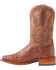 El Dorado Men's Handmade Caiman Back Brass Stockman Boots - Broad Square Toe, Bronze, hi-res