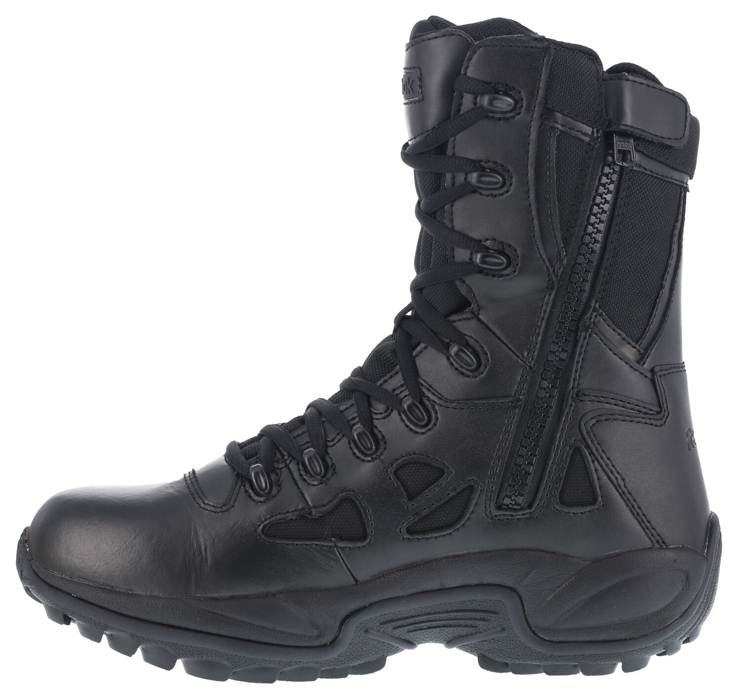Image #4 - Reebok Women's Rapid Response 8" Work Boots - Soft Toe, Black, hi-res