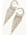 Image #2 - Wonderwest Women's Fringe Earrings, Silver, hi-res