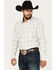 Image #1 - Moonshine Spirit Men's Ethonol Plaid Print Long Sleeve Snap Western Flannel Shirt, Cream, hi-res