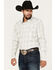 Image #1 - Moonshine Spirit Men's Ethonol Plaid Print Long Sleeve Snap Western Flannel Shirt , Cream, hi-res