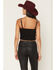 Image #4 - Wrangler Women's Sleevleless Concho Cropped Tank Top, Black, hi-res
