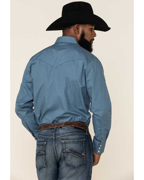 Image #4 - Ely Walker Men's Assorted Mini Geo Print Long Sleeve Western Shirt , Multi, hi-res