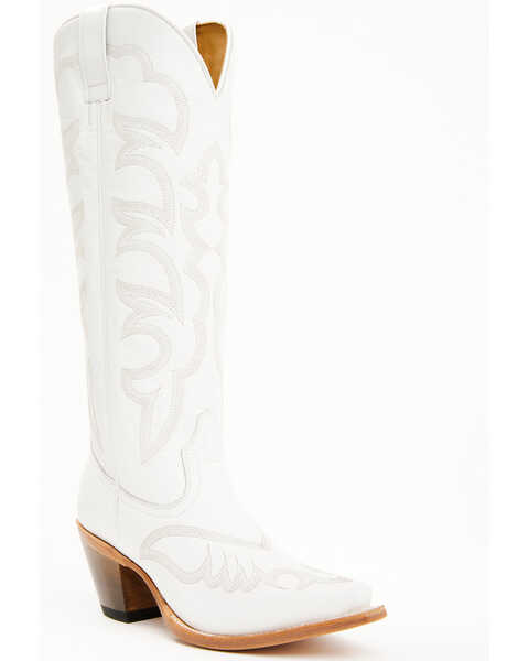 Shyanne Women's High Desert Tall Western Boots - Snip Toe, White, hi-res