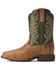 Ariat Boys' Firecatcher Alflafa Western Boots - Broad Square Toe , Brown, hi-res