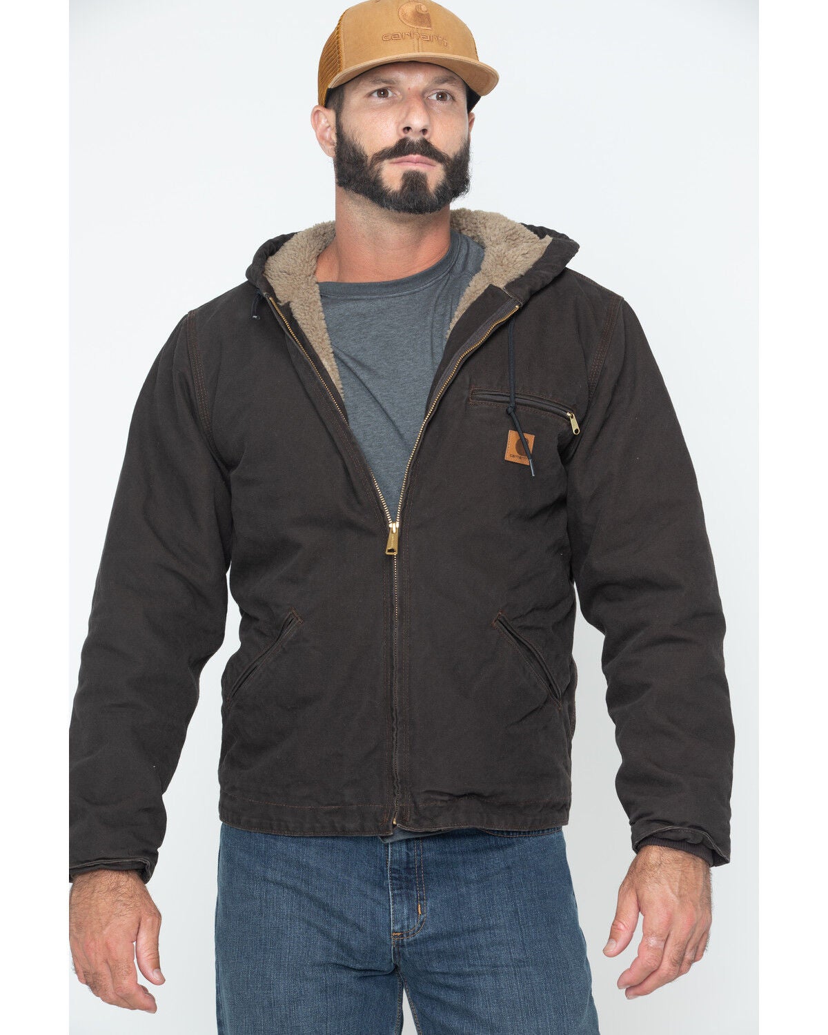 Image #1 - Carhartt Sierra Sherpa Lined Work Jacket, , hi-res