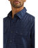 Image #2 - Wrangler Retro Men's Premium Geo Print Long Sleeve Button-Down Western Shirt , Navy, hi-res