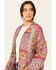 Image #2 - Molly Bracken Women's Livia Patchwork Shacket, Fuchsia, hi-res