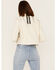 Image #4 - Shyanne Women's Embroidered Stripe Frayed Shacket , Off White, hi-res