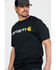 Carhartt Men's Signature Logo Graphic Short Sleeve Work T-Shirt , Black, hi-res