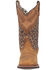 Laredo Women's Wild Arrow Western Performance Boots - Broad Square Toe, Honey, hi-res