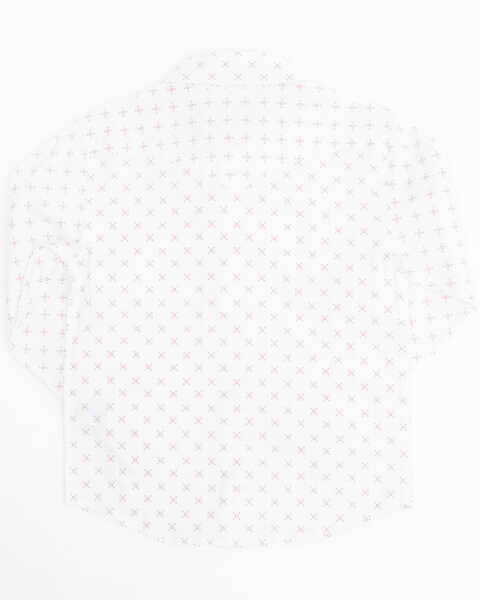 Image #3 - Cody James Toddler Boys' North Star Geo Print Long Sleeve Pearl Snap Western Shirt , Ivory, hi-res