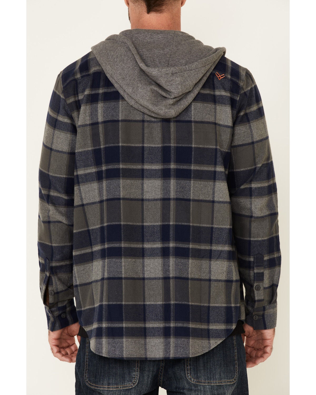 Grey hooded flannel Clearance