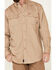 Image #3 - Ariat Men's FR Solid Twill Long Sleeve Button Down Work Shirt, Khaki, hi-res